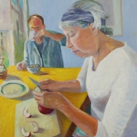 Morning, Oil on Board, 36" x 24"