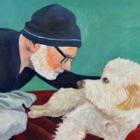 Stare Down, Oil on board, 24" X 18"